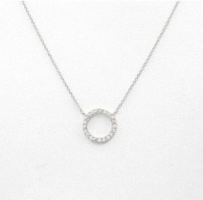 Elegant Crystal Circle Pendant