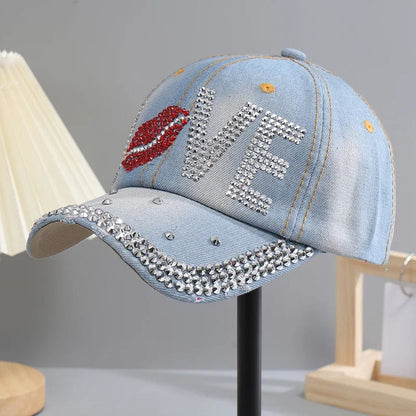 Rhinestone Sport Baseball Cap