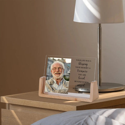 Personalized Photo Frame Acrylic Remembrance Plaque