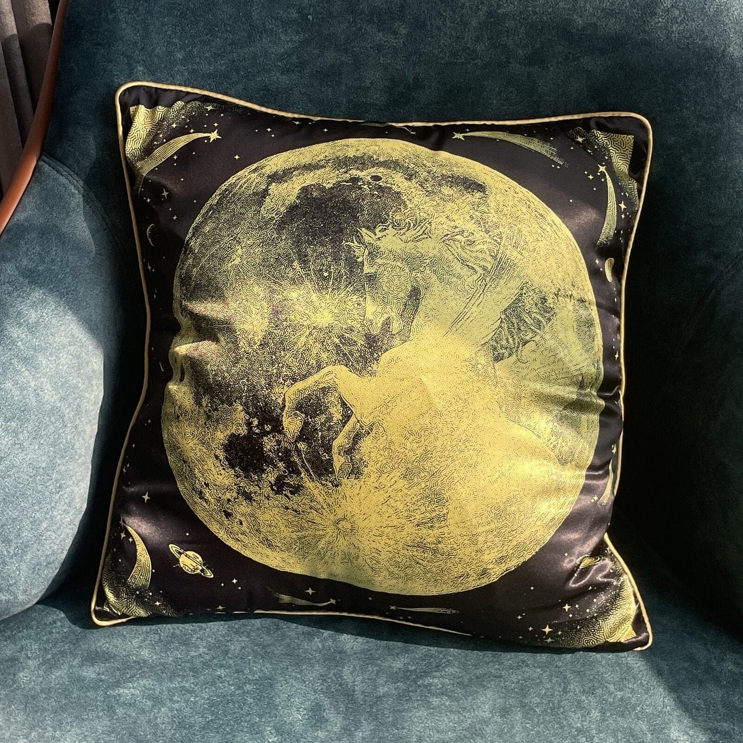 New Silk Pillowcase Brand Design Plaid Horse Sofa Throw Pillow Chair Car Cushion Cover Home Decoration Fashion Pillow