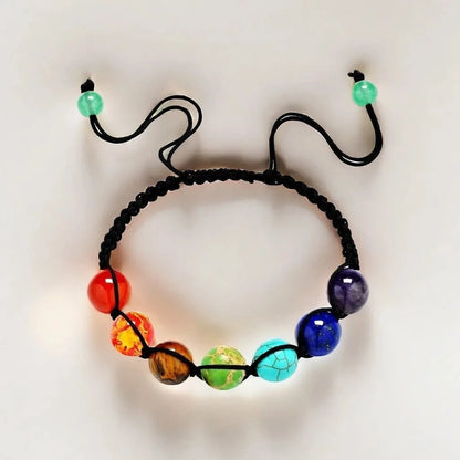 To My Beautiful Granddaughter Rainbow Stone Bracelet