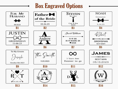Personalized Metal Cufflink Tie Clip Sets For Boyfriend Husband Gifts Custom Wedding Groomsmen Bestman Cufflinks Men Gifts