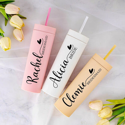 Personalized 16oz Matte Tumbler With Straw