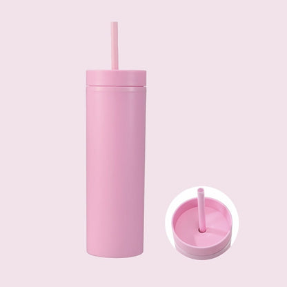 Personalized 16oz Matte Tumbler With Straw