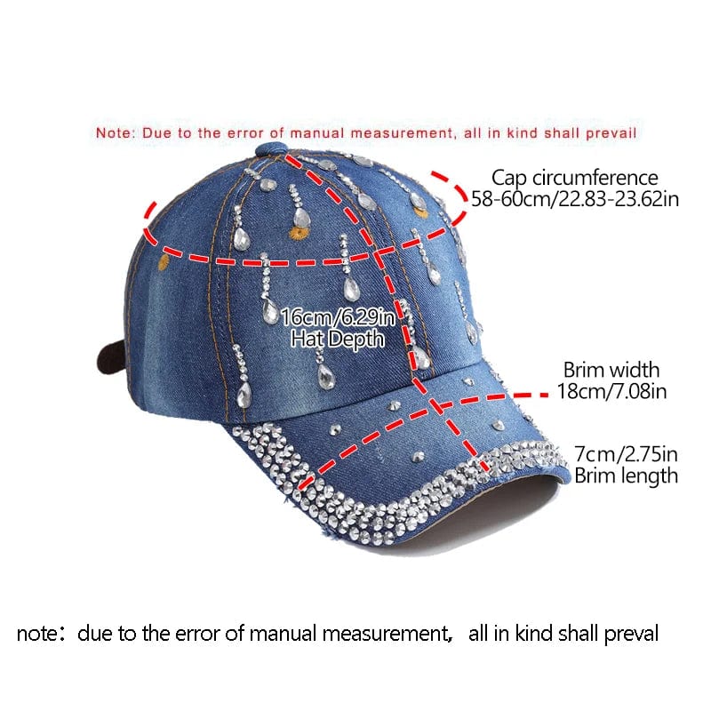 Rhinestone Sport Baseball Cap