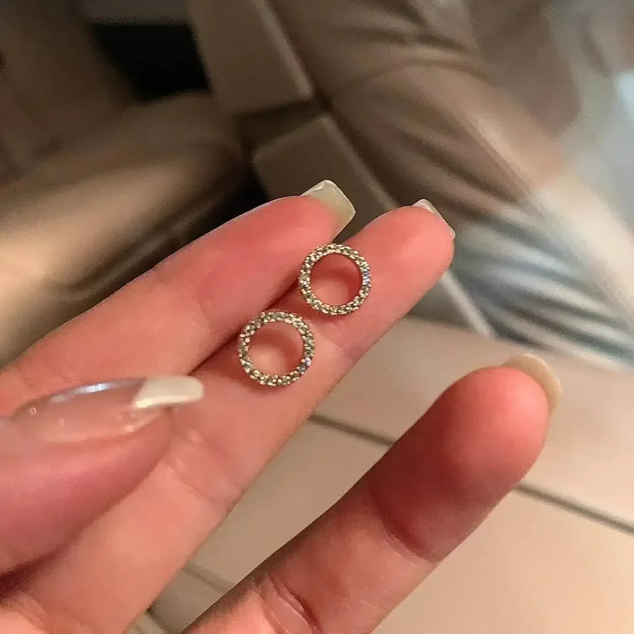 Elegant Crystal Circle Pendant