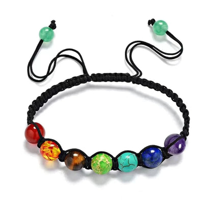 To My Beautiful Granddaughter Rainbow Stone Bracelet