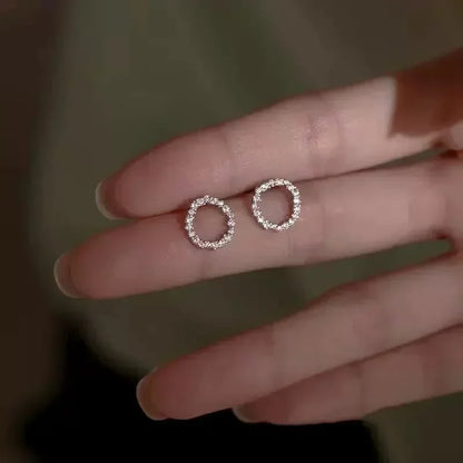 Elegant Crystal Circle Pendant