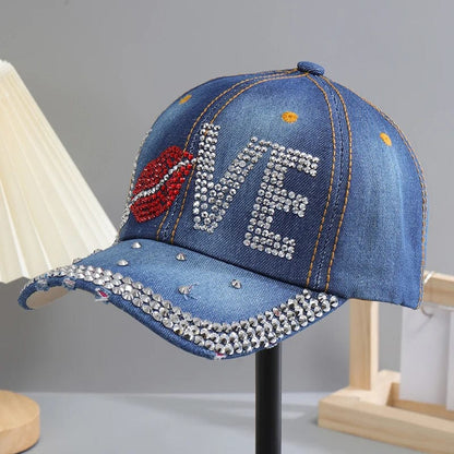 Rhinestone Sport Baseball Cap