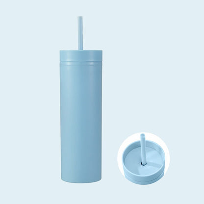Personalized 16oz Matte Tumbler With Straw