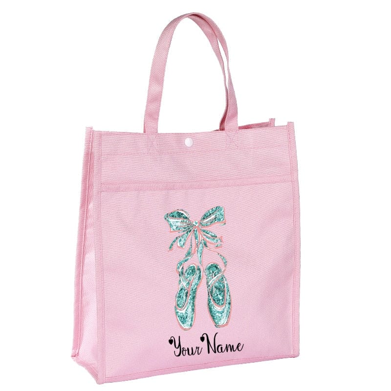 Personalized Name Ballerina Tote Bag  Ballet Dance Bag Birthday Gift Bag Ballet Tote Bag Ballet Dancer bag