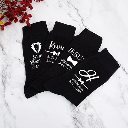 Personalized Custom Men's Long Socks Men's All Occasion Gifts