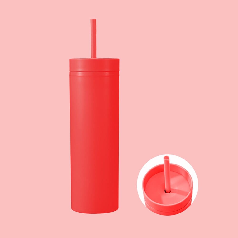 Personalized 16oz Matte Tumbler With Straw