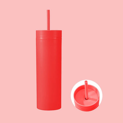 Personalized 16oz Matte Tumbler With Straw