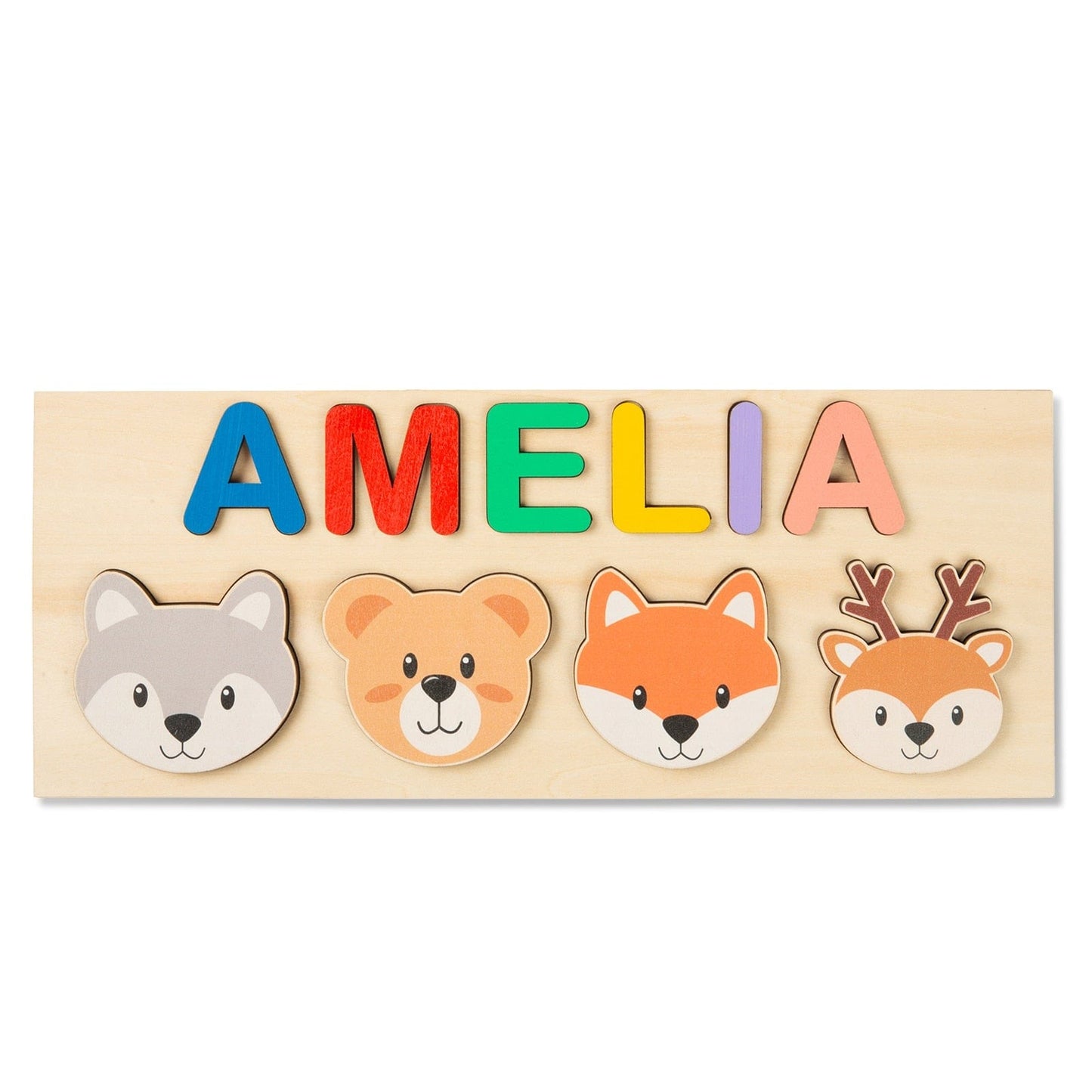 Personalized Wooden Name Puzzle Gifts For Kids Custom Name Baby Shower for Newborn Toddler Toys First Birthday Christmas