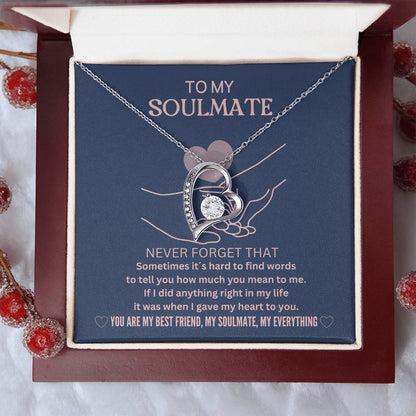 Gift For Soulmate From Husband, Never Forget That You Are My Bestfriend Necklace