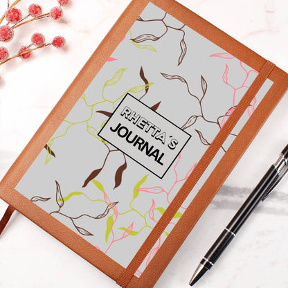 Custom Name Leaf Connection Journal