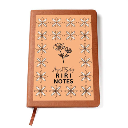 Custom Name August Birthflower Journal