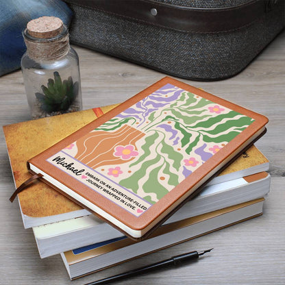 Custom Name Lavendar BOHO Journey Wrapped In Love Writing Journal