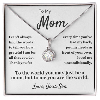 Gift To Mom From Son - Grateful For All You Do