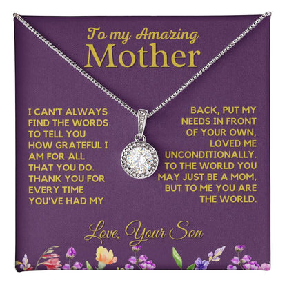 To My Amazing Mom -From Son - Thank You