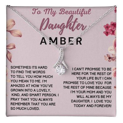 Custom Name Gift For Beautiful Daughter From Mom - How Much You Mean To Me