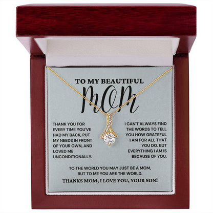 To My Beautiful Mom From Son - Thank you