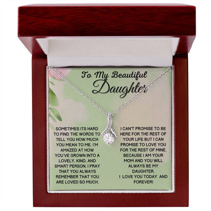 Gift For Beautiful Daughter From Mom - Promise To Love You