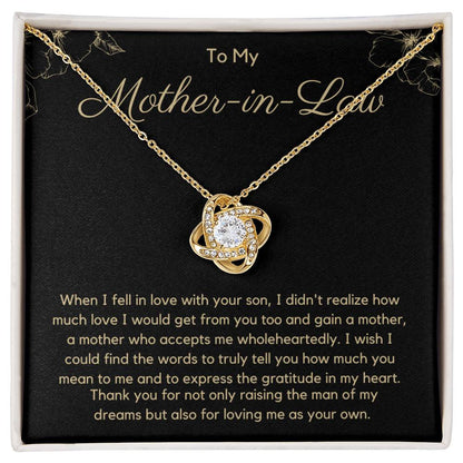 Gift For Mother In Law - Thank You For Loving Me