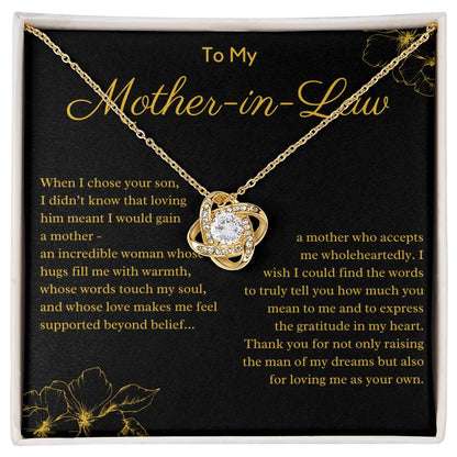 To My Mother In Law From Daughter In Law - Thank You For Loving Me As Your Own