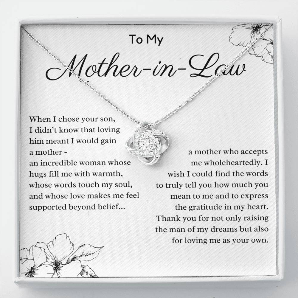 To My Mother In Law From Daughter In Law - Thank You For Loving Me As Your Own