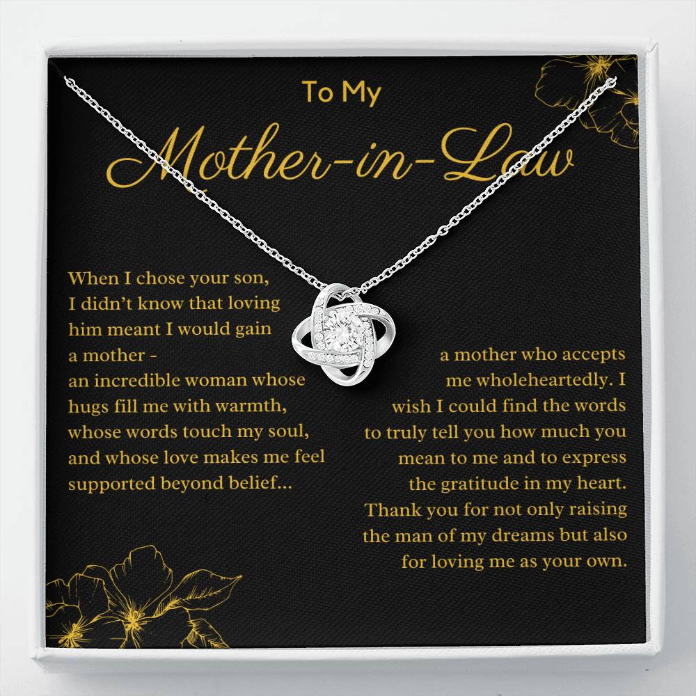 To My Mother In Law From Daughter In Law - Thank You For Loving Me As Your Own