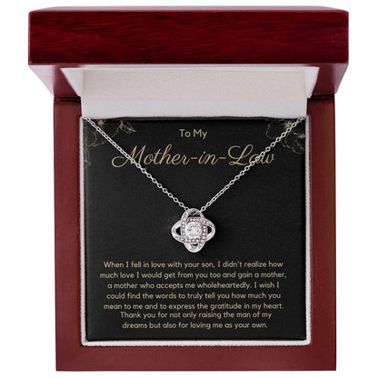 Gift For Mother In Law - Thank You For Loving Me