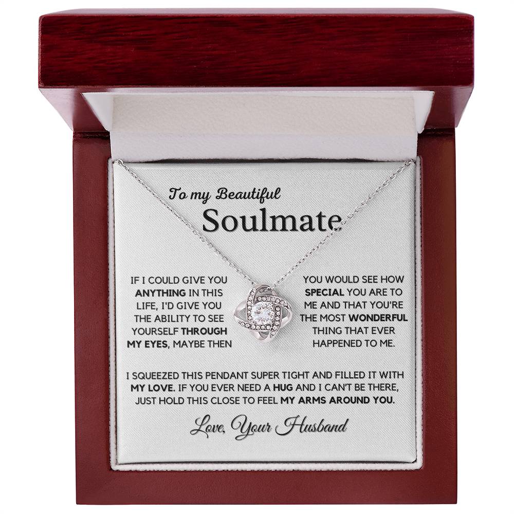 Gift For Beautiful Soulmate From Husband - Feel My Arms Around You