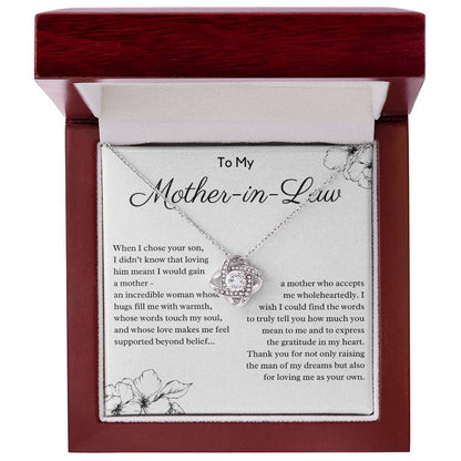 To My Mother In Law From Daughter In Law - Thank You For Loving Me As Your Own