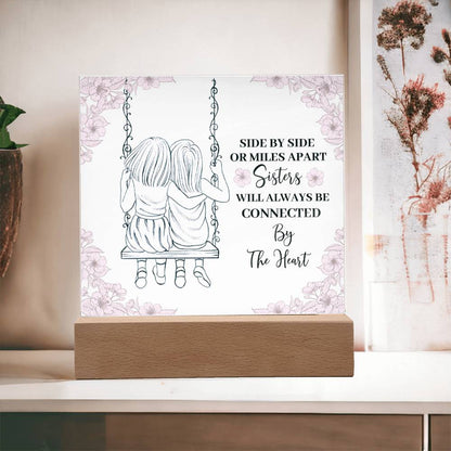 To My Sister - Always Connected Acrylic Plaque