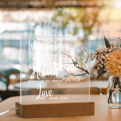 When You Believe Memorial Acrylic Plaque