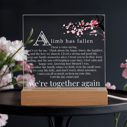 Together Again Memorial Acrylic Plaque
