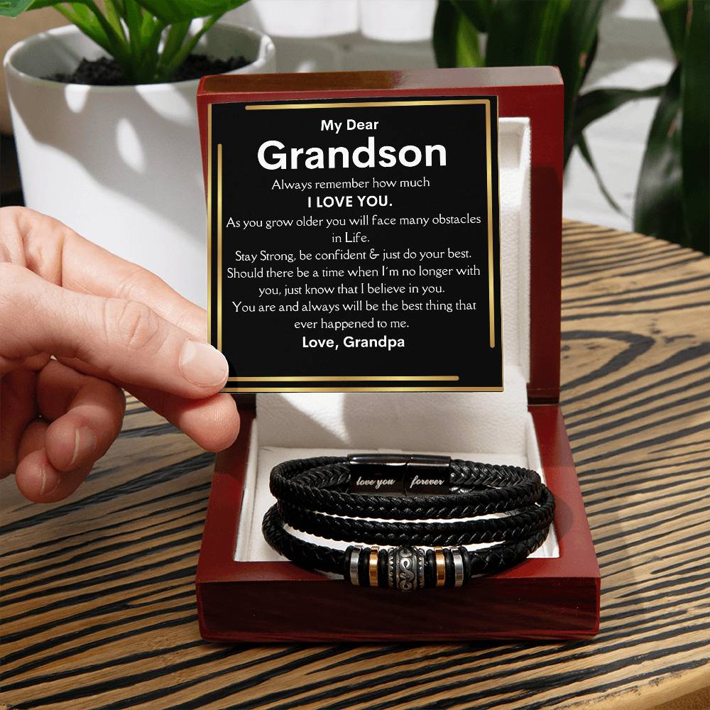 To My Grandson From Grandpa - Stay Strong And Confident