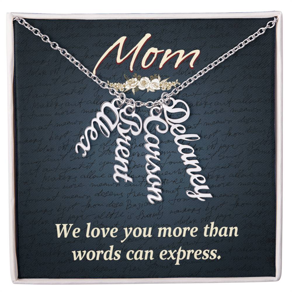 Gift for Mum from Kids - We love you more than words can express