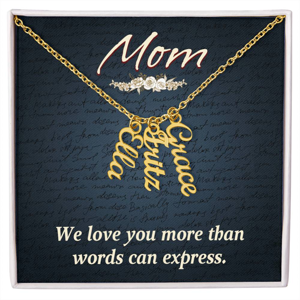 Gift for Mum from Kids - We love you more than words can express