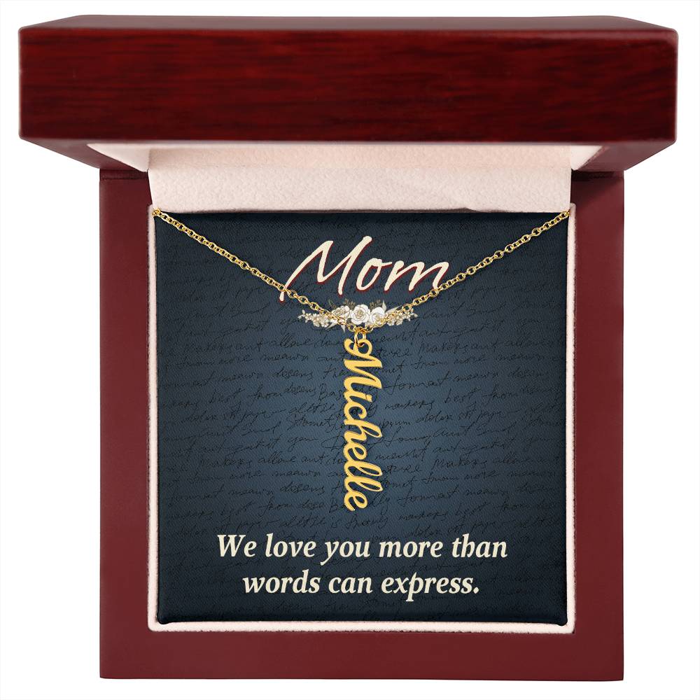 Gift for Mum from Kids - We love you more than words can express