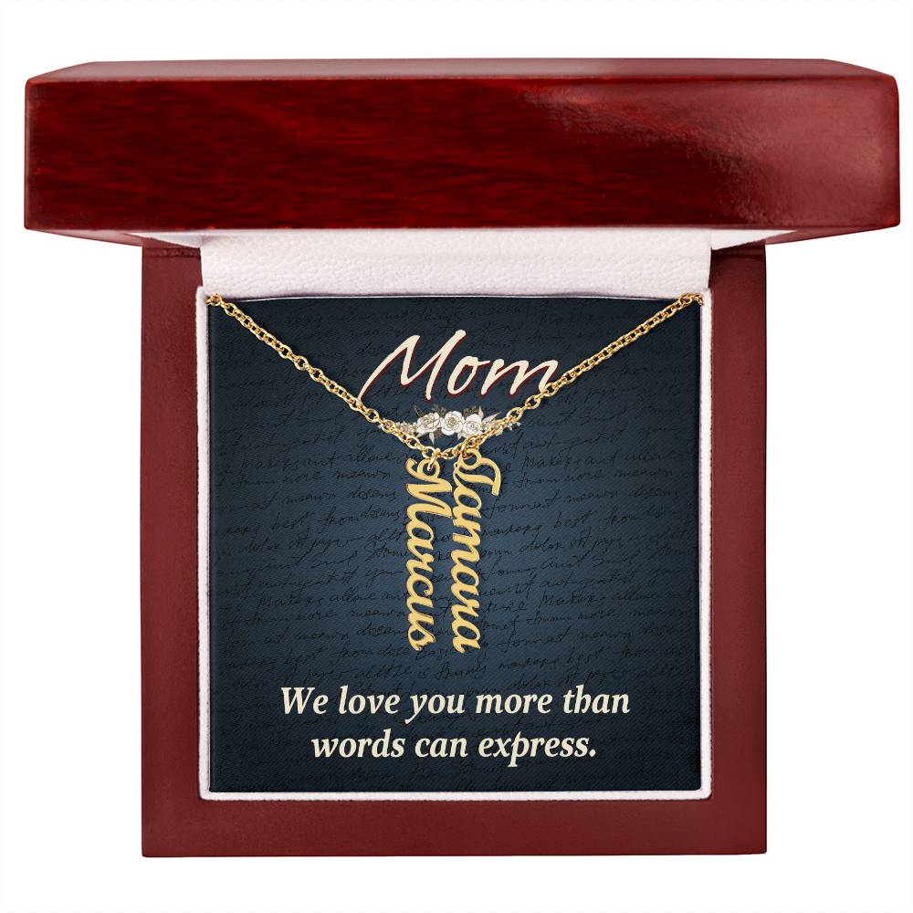 Gift for Mum from Kids - We love you more than words can express