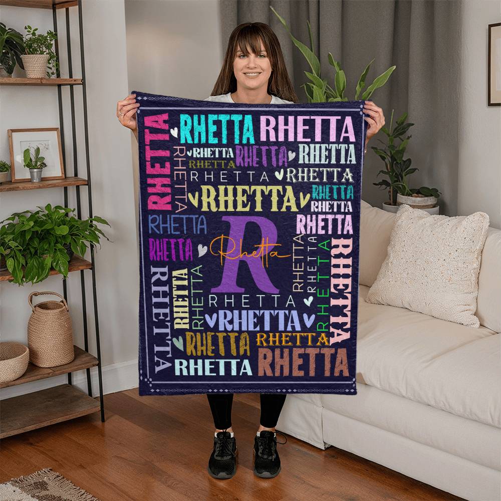 Personalized Name Mink Touch Fleece Blanket