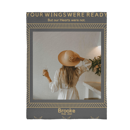 Single Photo Upload Custom Memorial Blanket