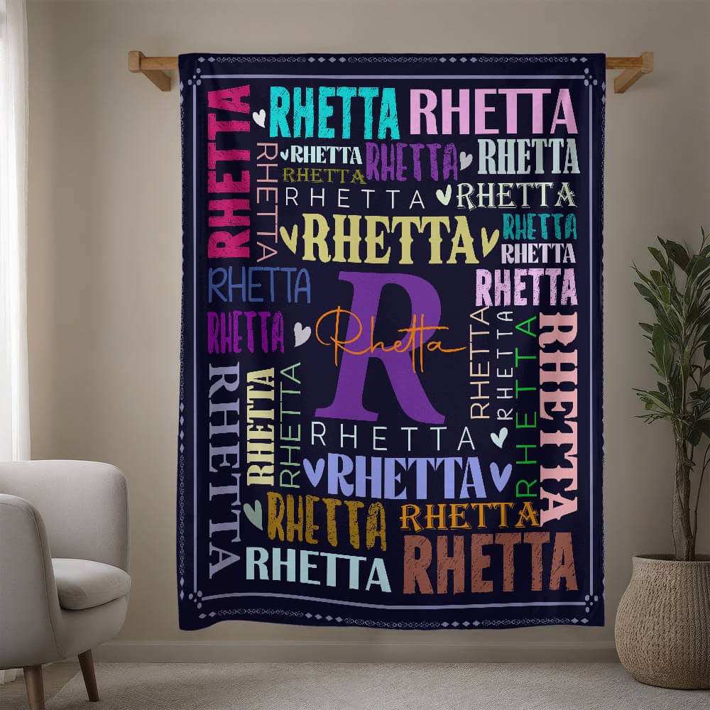 Personalized Name Mink Touch Fleece Blanket