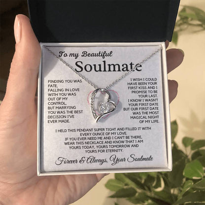 To My Soulmate, Husband - My Forever Love Necklace
