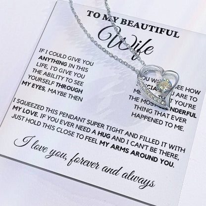 Gift For Beautiful Wife From Husband - Hold Close To Feel My Arms Around You