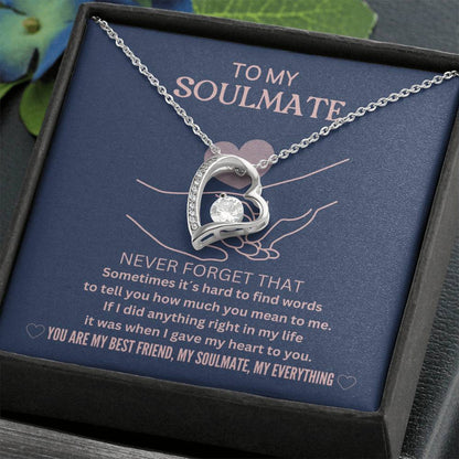 Gift For Soulmate From Husband, Never Forget That You Are My Bestfriend Necklace