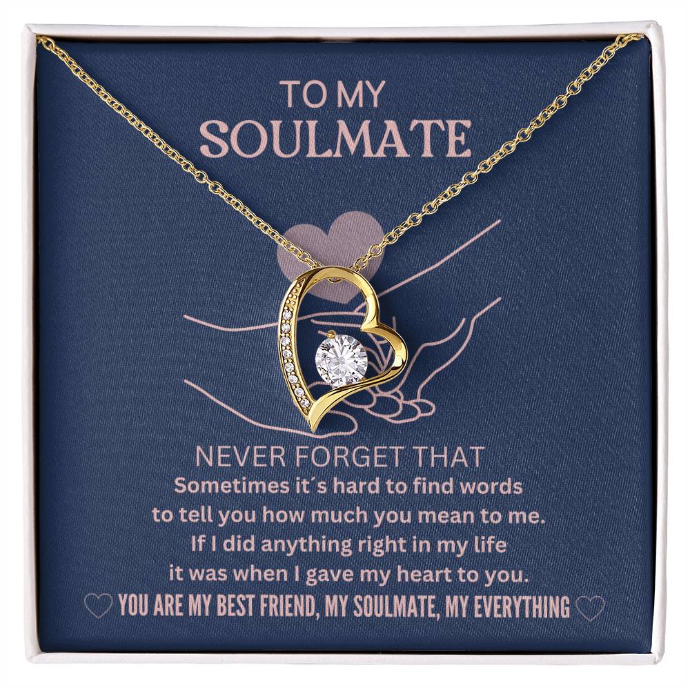 Gift For Soulmate From Husband, Never Forget That You Are My Bestfriend Necklace